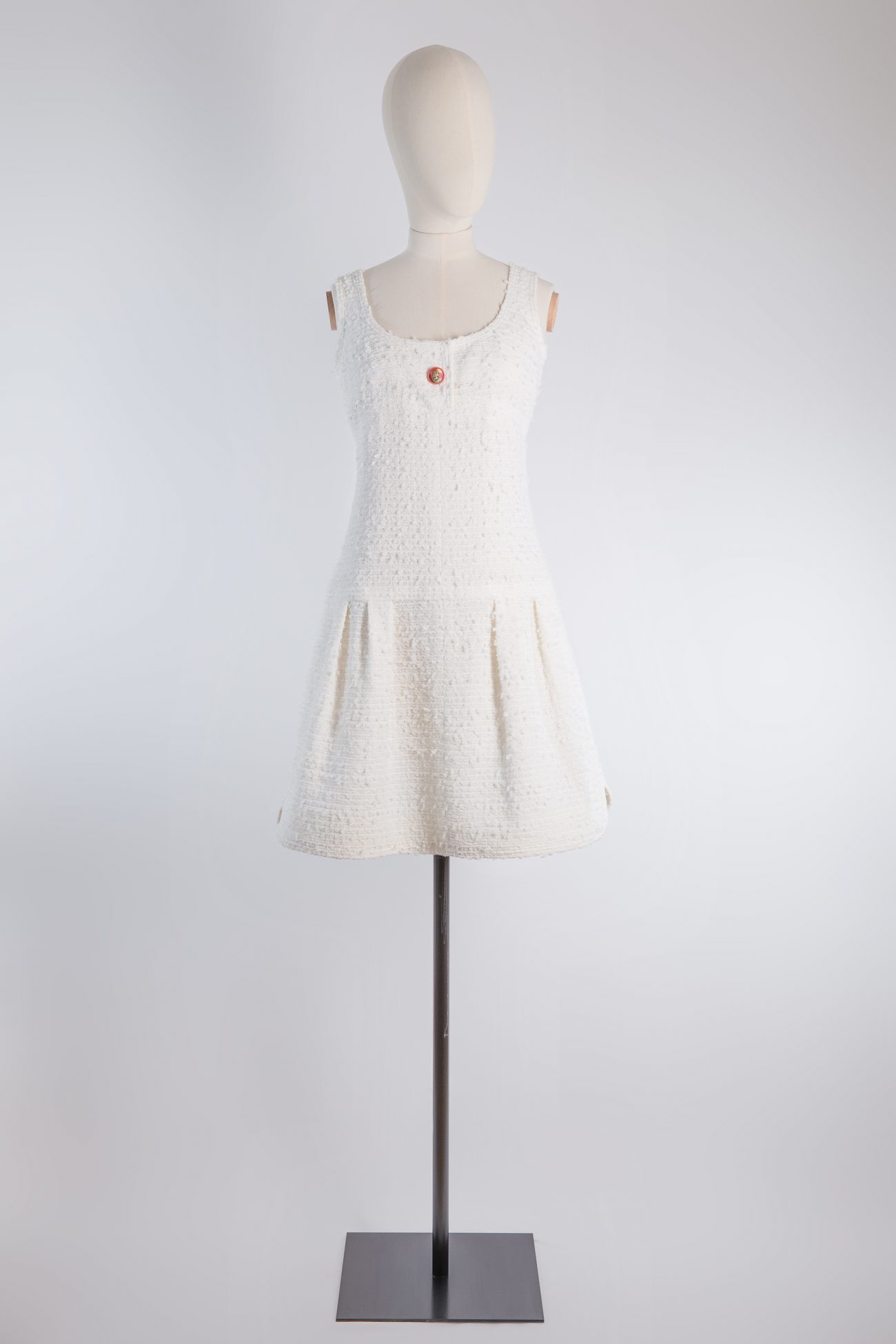 Mini dress Chanel White size 36 FR in Polyamide - 36208184