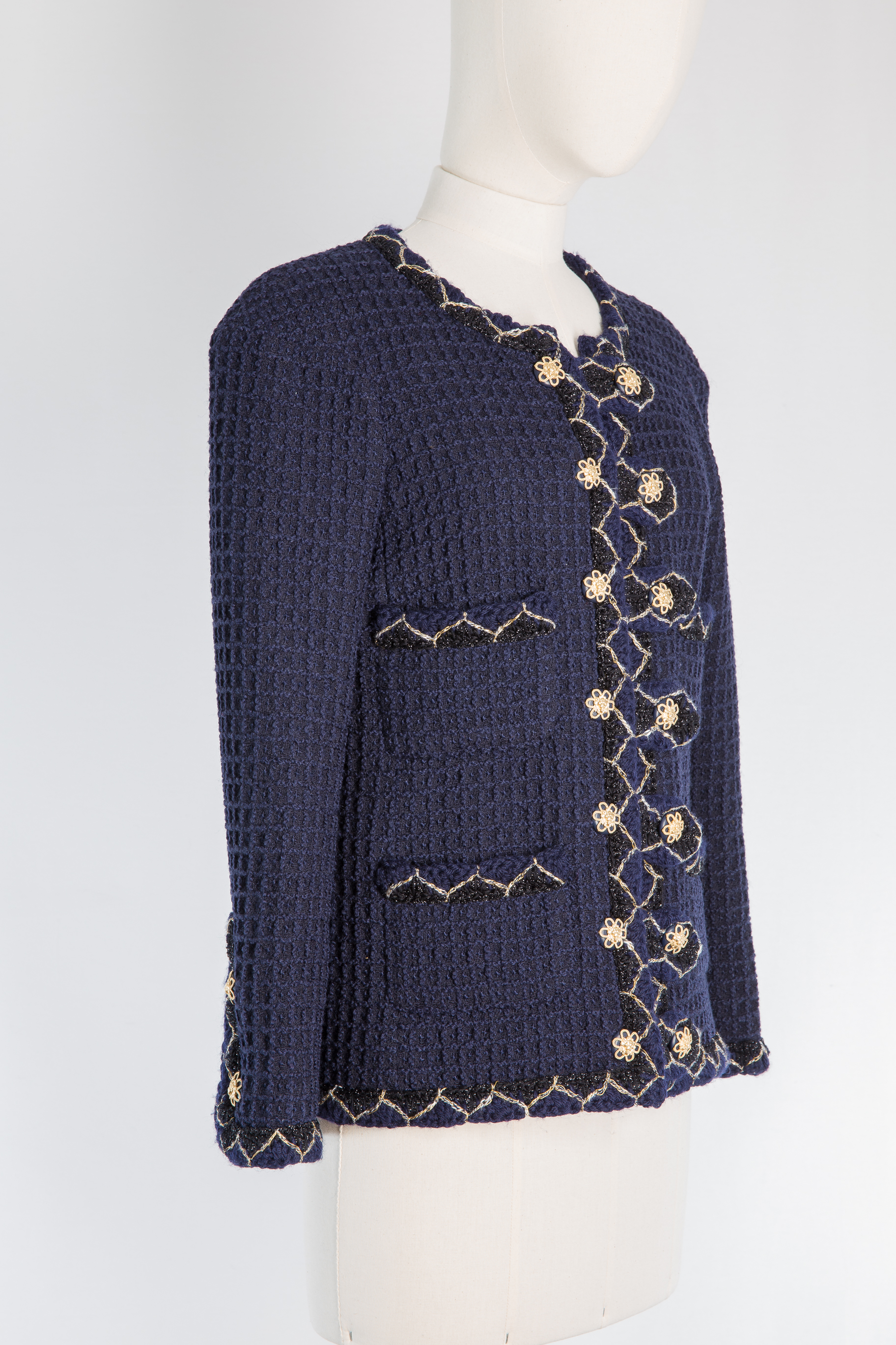 Chanel Tweed Jacket, FR36 - Huntessa Luxury Online Consignment Boutique