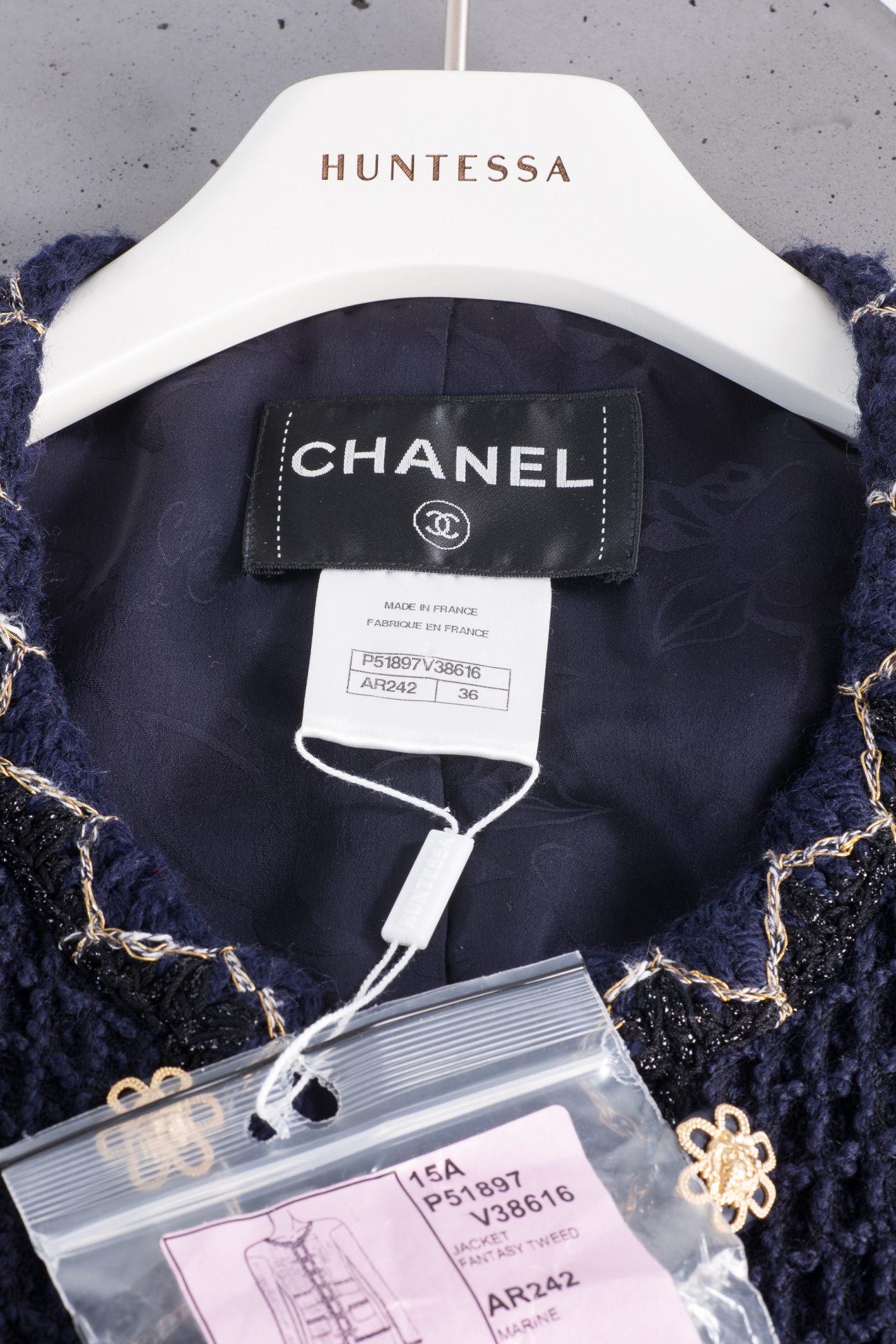 Chanel Tweed Jacket, FR36 - Huntessa Luxury Online Consignment