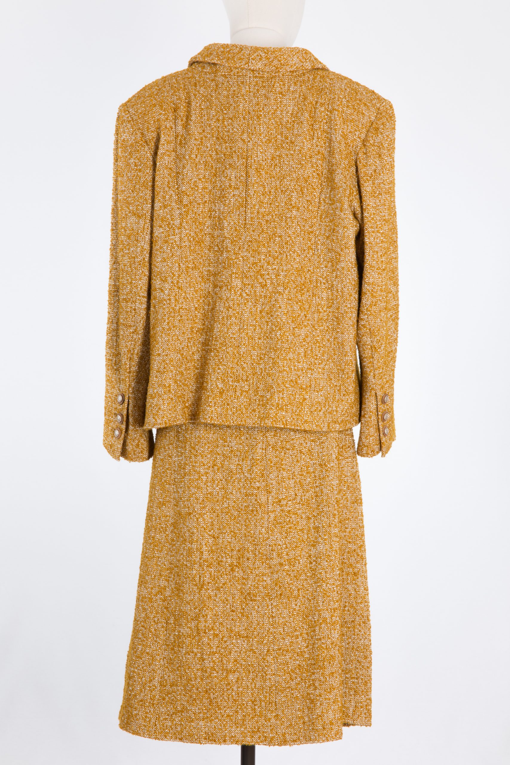 Vintage Chanel Raffia Tweed Jacket & Skirt Suit Set – Recess