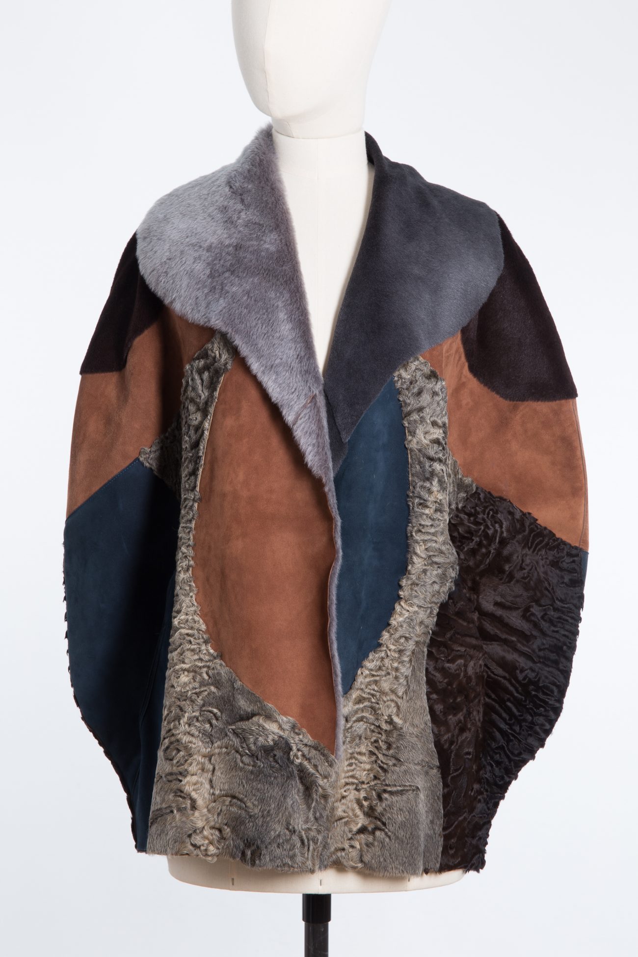 Fendi Patchwork Fur and Leather Jacket