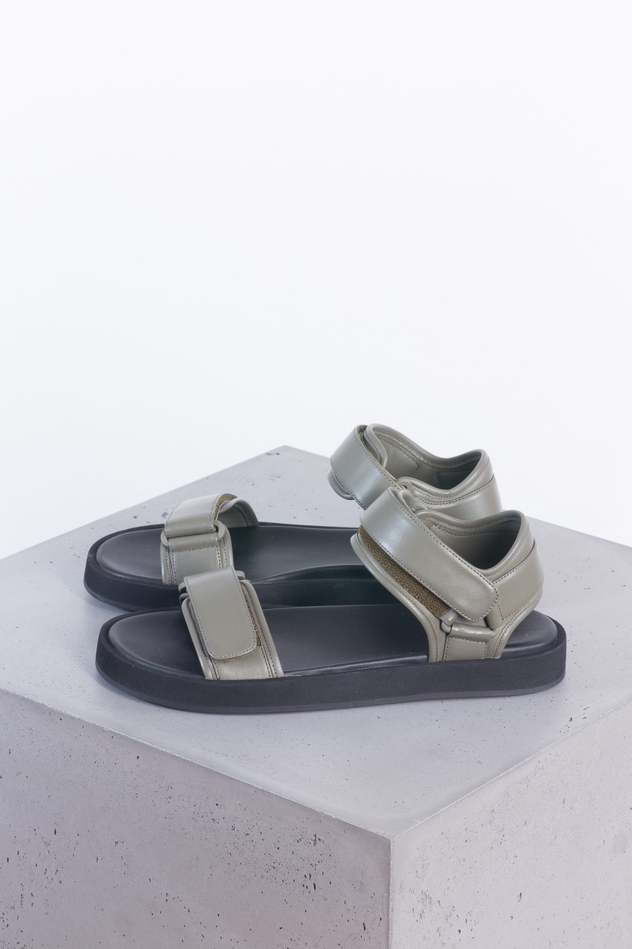 The Row Hook and Loop Sandals