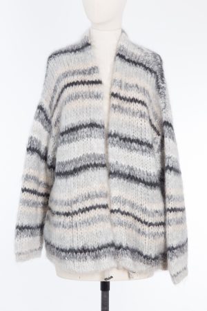 Brunello Cucinelli Mohair Striped Cardigan