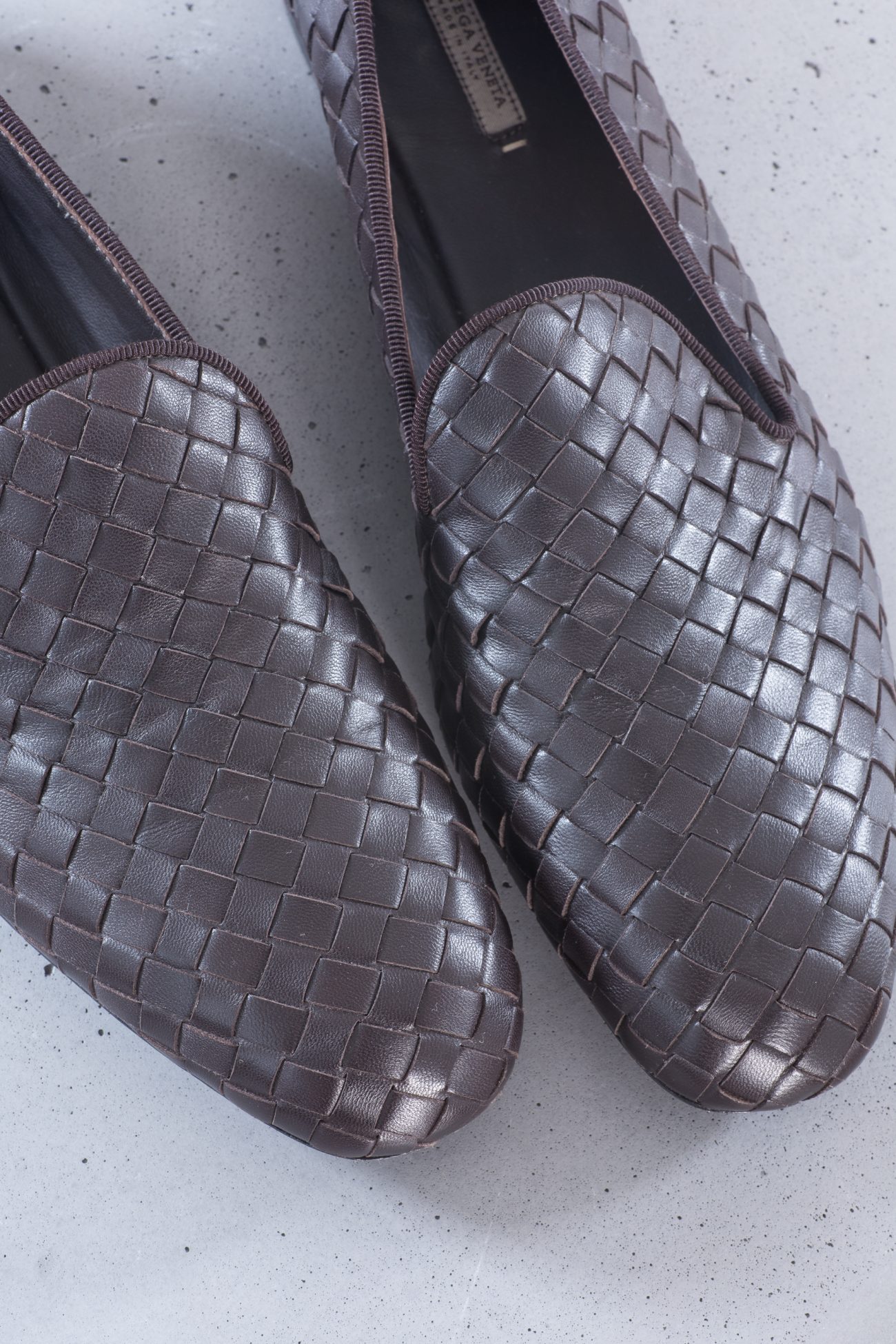 Bottega Veneta Intrecciato Woven Leather Slipper Loafers