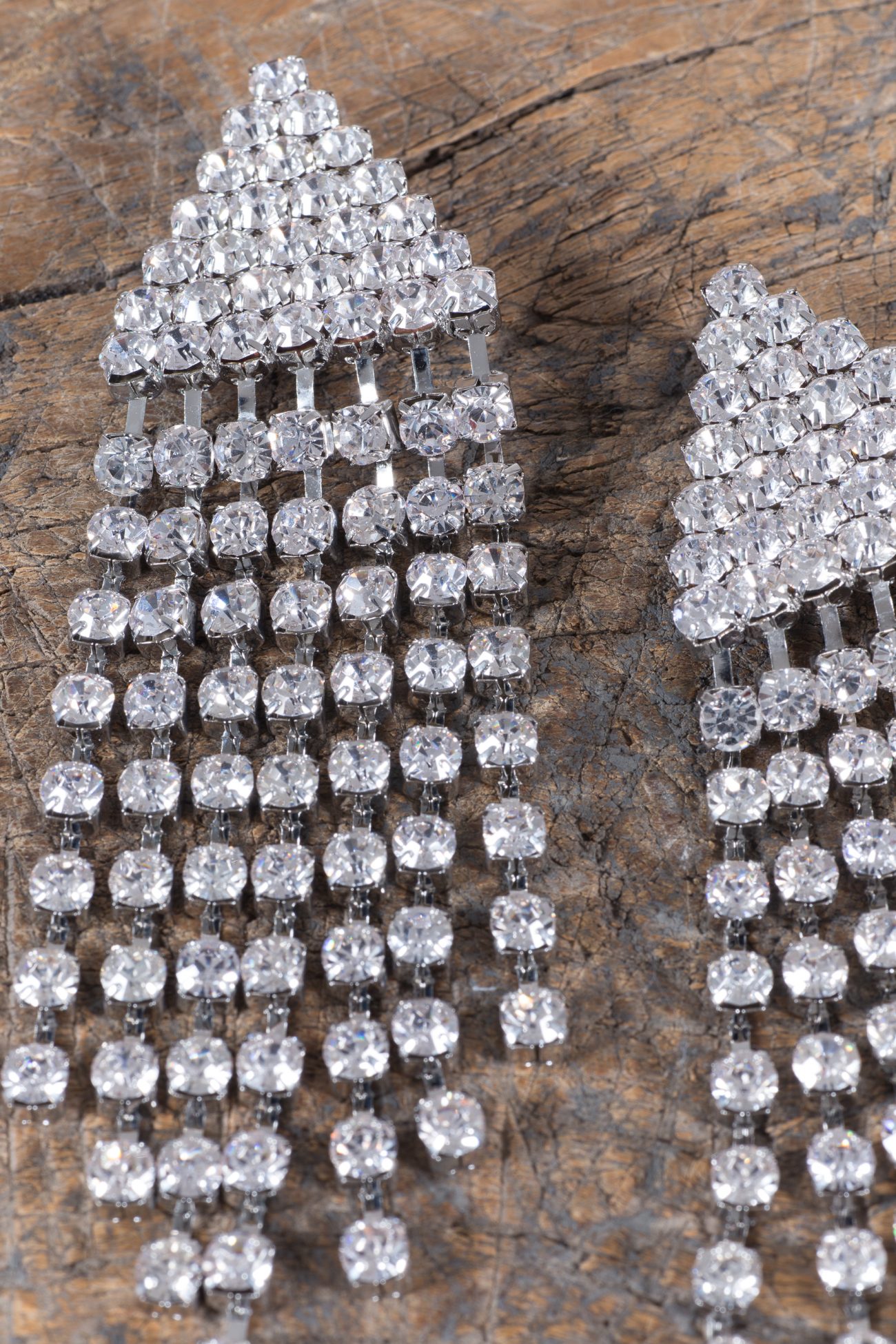 Alessandra Rich Clip Crystal Earrings