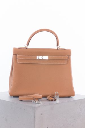 Hermes Kelly Retourne 32 Togo Gold