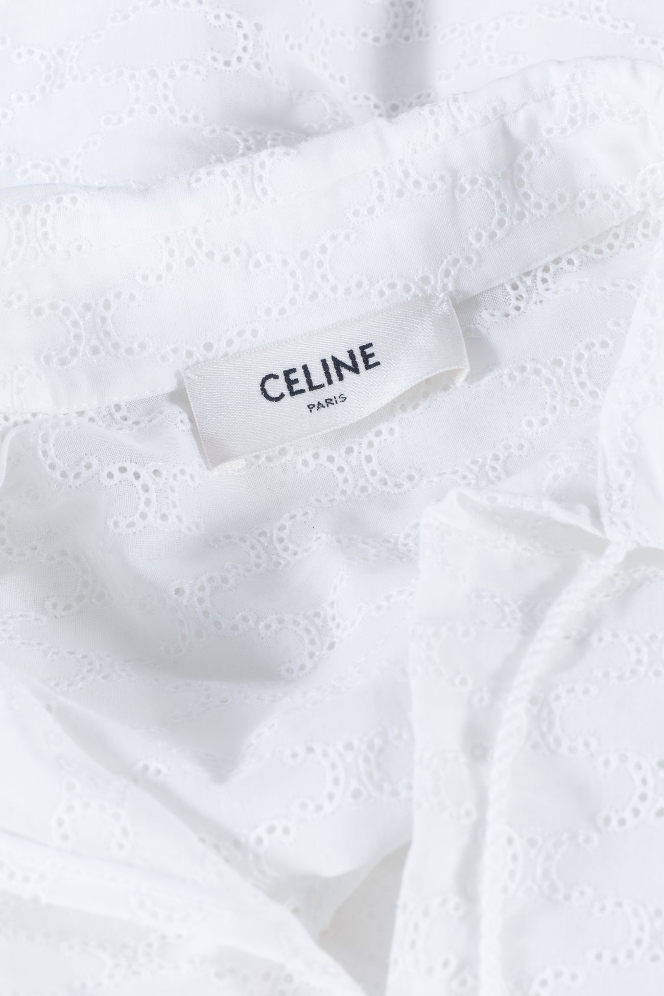 Celine broderie anglaise cotton mini dress