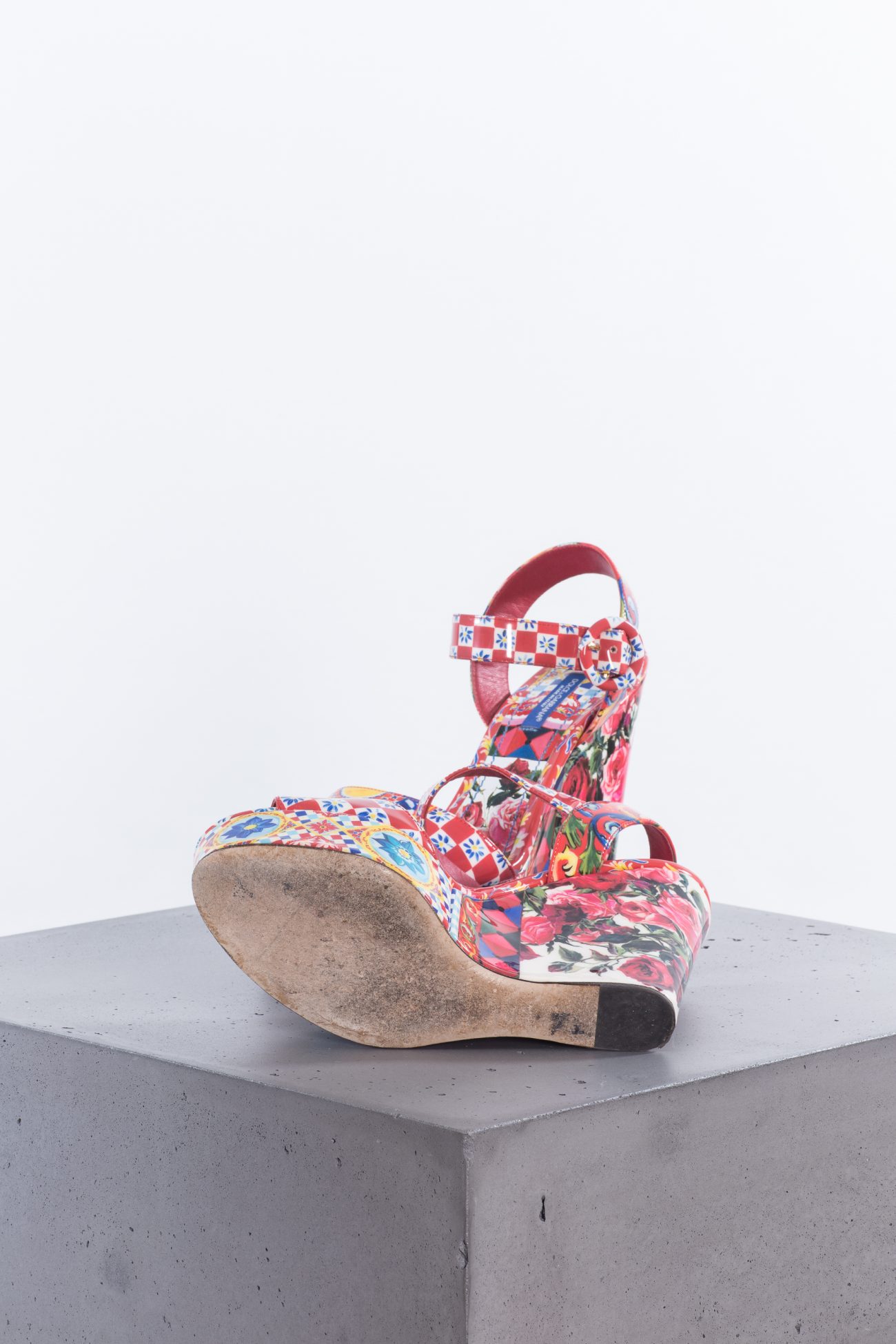 Dolce & Gabbana Mambo print wedge sandals