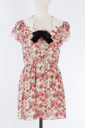 Saint Laurent floral-print silk mini dress