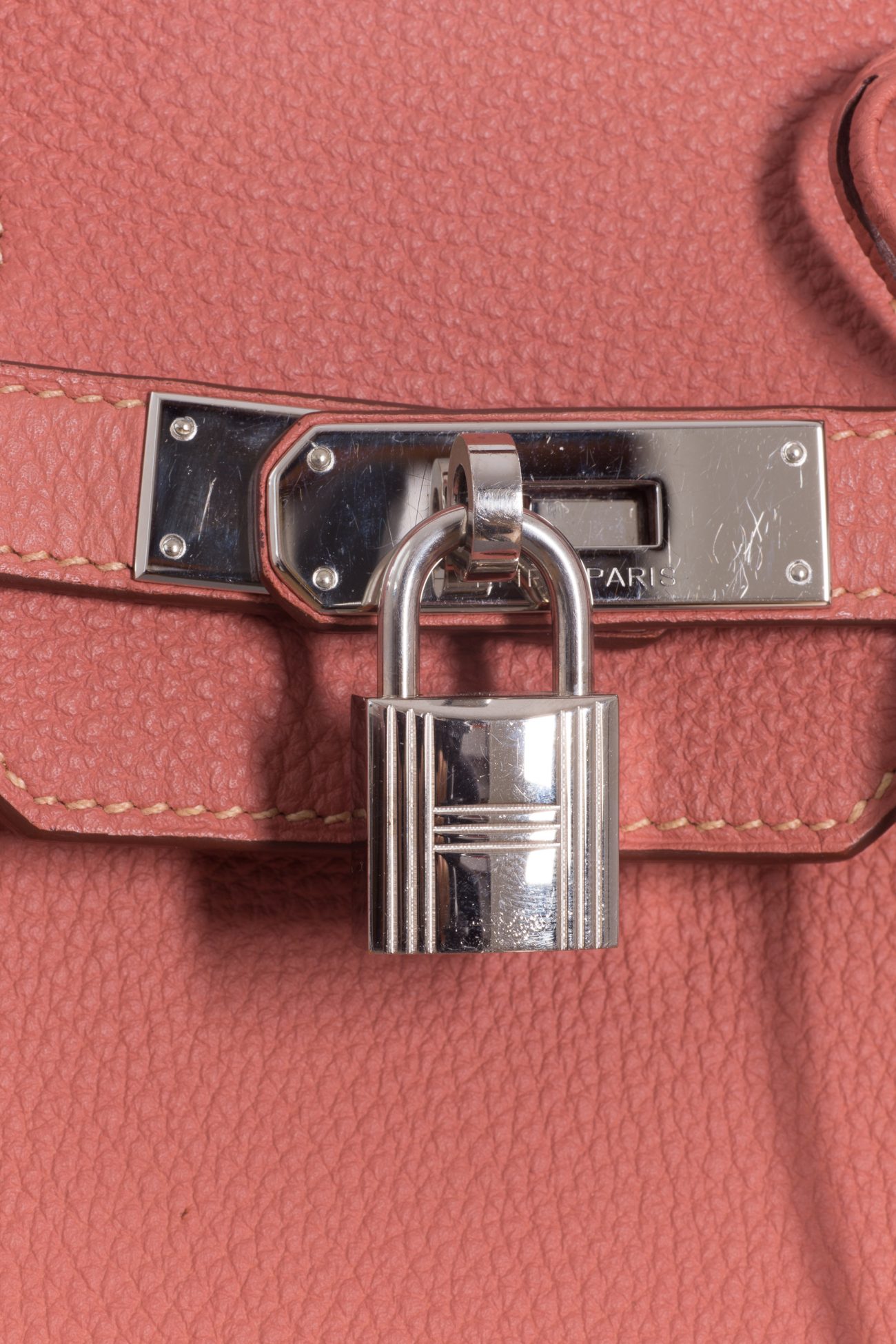 Hermes Birkin 35 Clemence Rose Tea