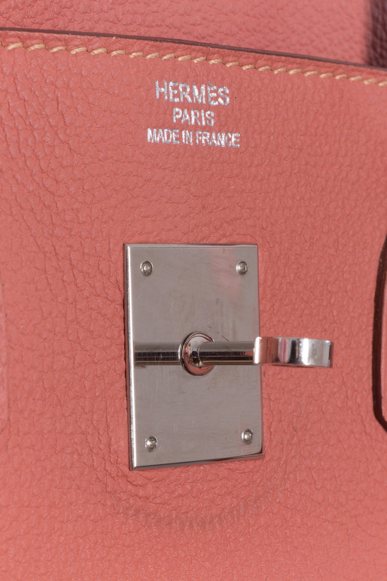 Hermes Birkin 35 Clemence Rose Tea