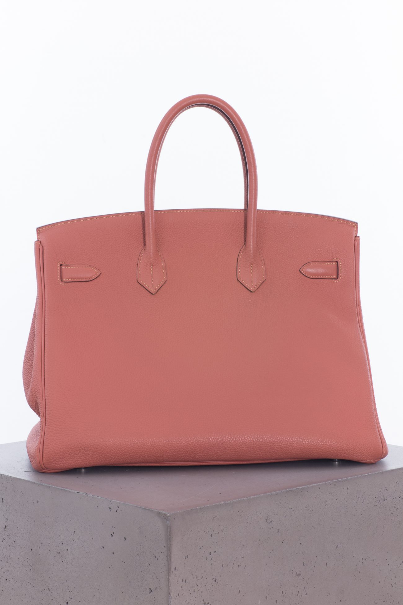 Hermes Birkin 35 Clemence Rose Tea