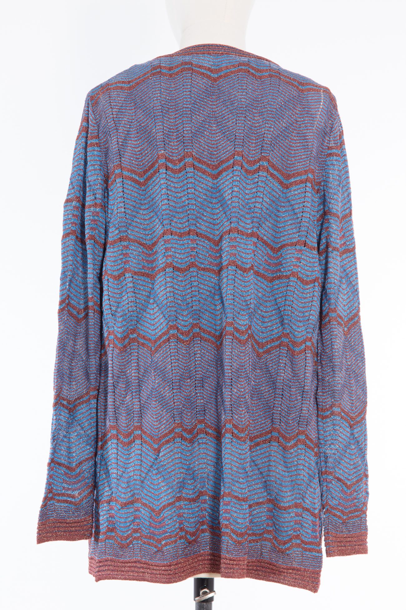Missoni Metallic crochet knit sleeveless top and cardigan set