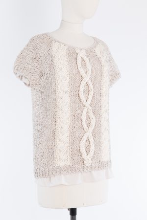 Brunello Cucinelli Tmonili embellished crochet-knit top