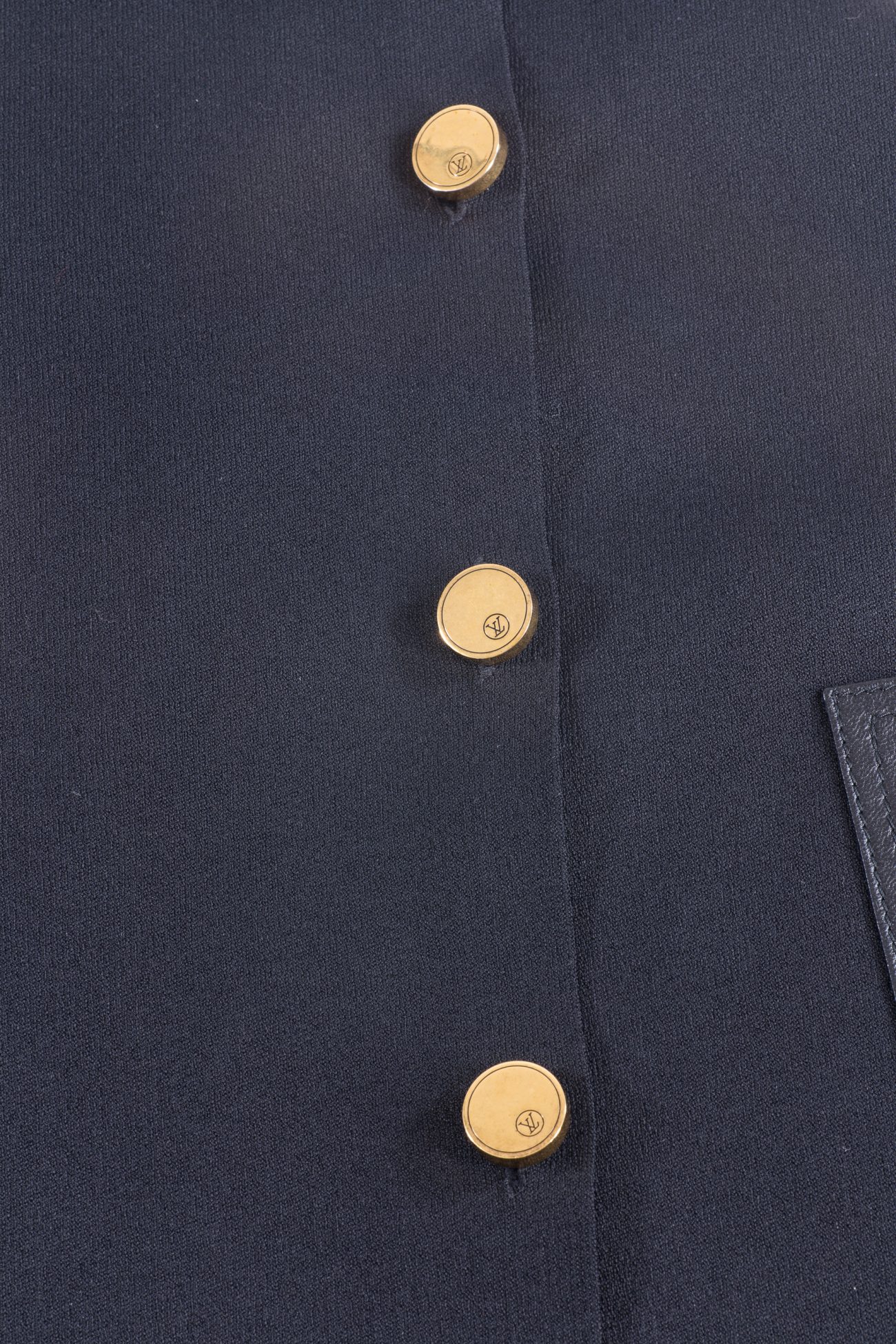 Louis Vuitton Cardigan leather pocket