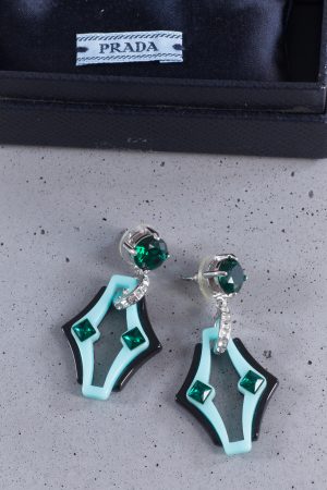 Prada crystal earrings