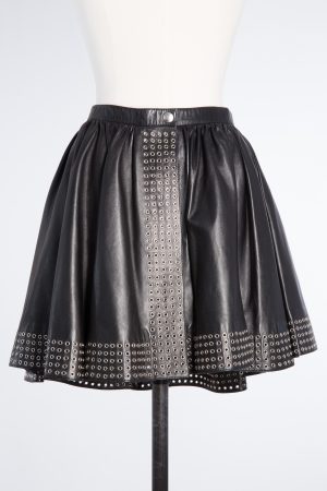 Alaia leather skirt