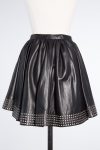 Alaia leather skirt