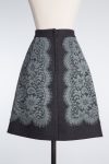 Dolce&Gabbana lace trimmed wool skirt