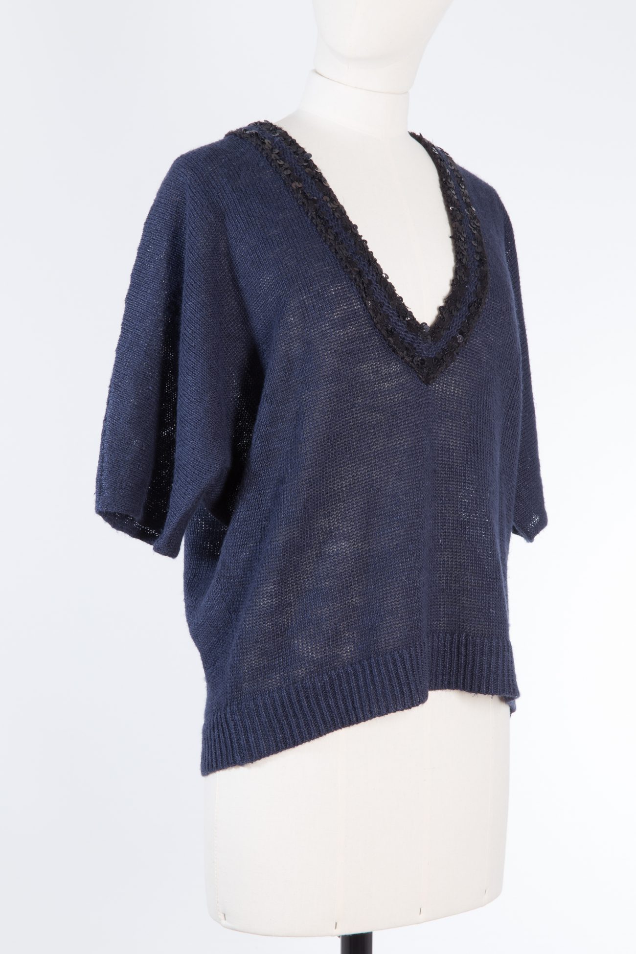 Brunello Cucinelli Sweater, S. Sequin embellished hemp sweater