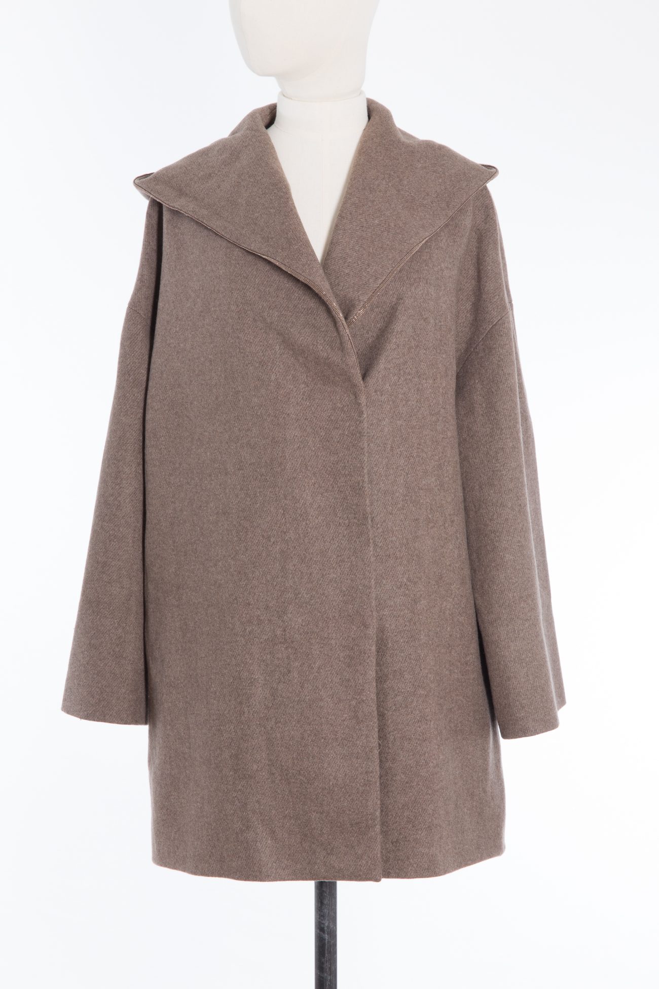 Brunello Cucinelli Hooded cashmere coat