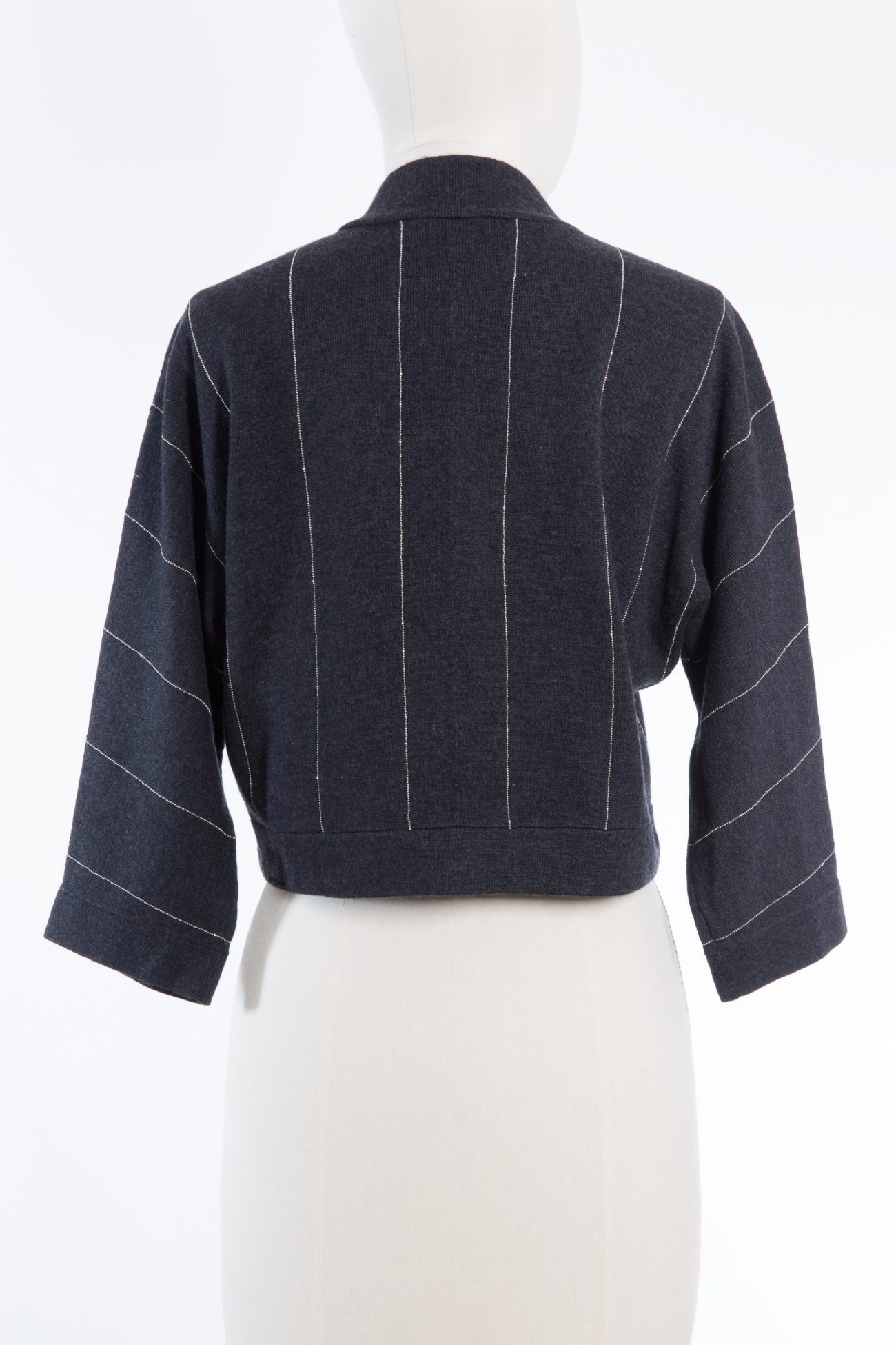 Brunello Cucinelli Cashmere cropped cardigan with monili embellishment