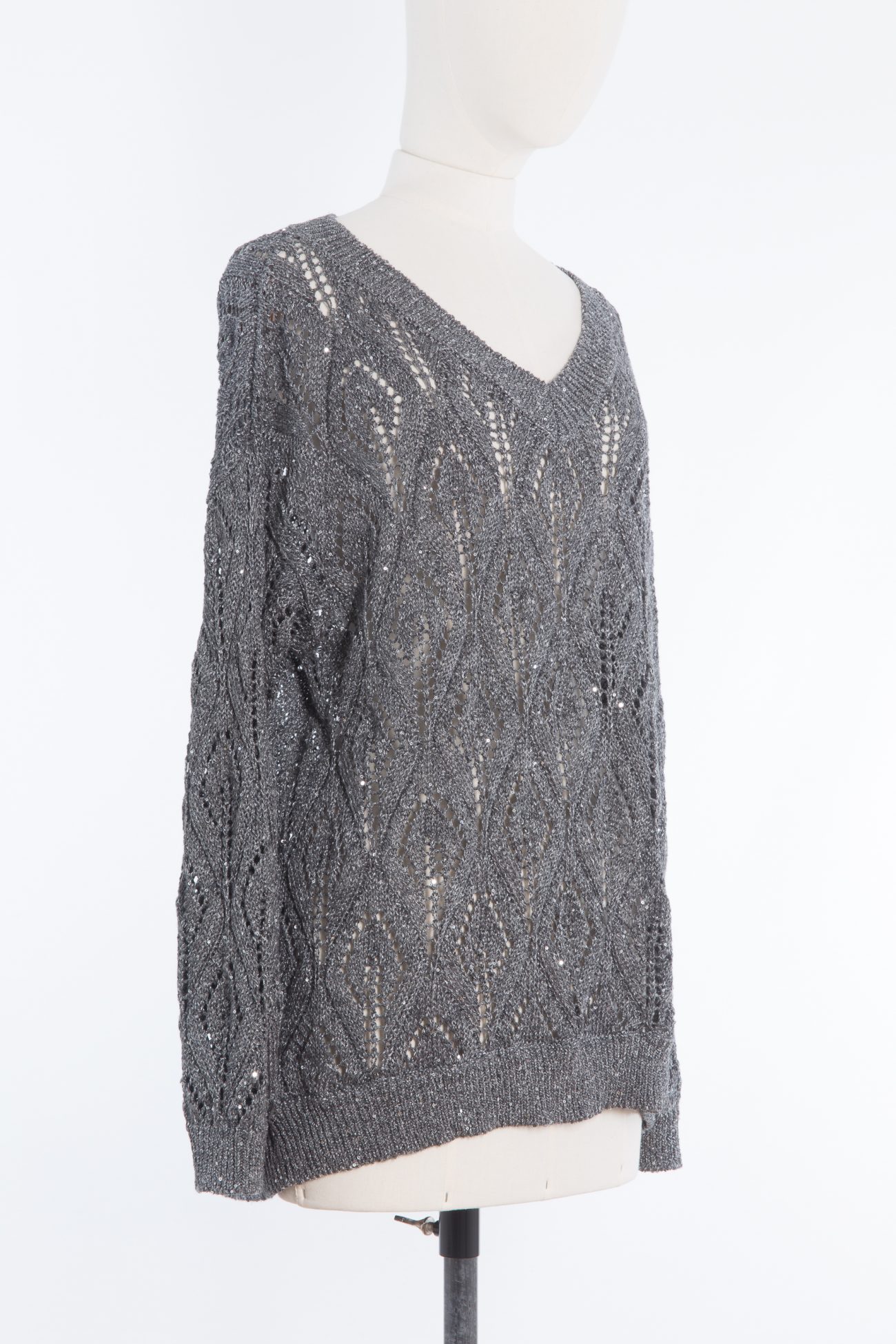 Brunello Cucinelli Sequin-embellished linen-blend sweater