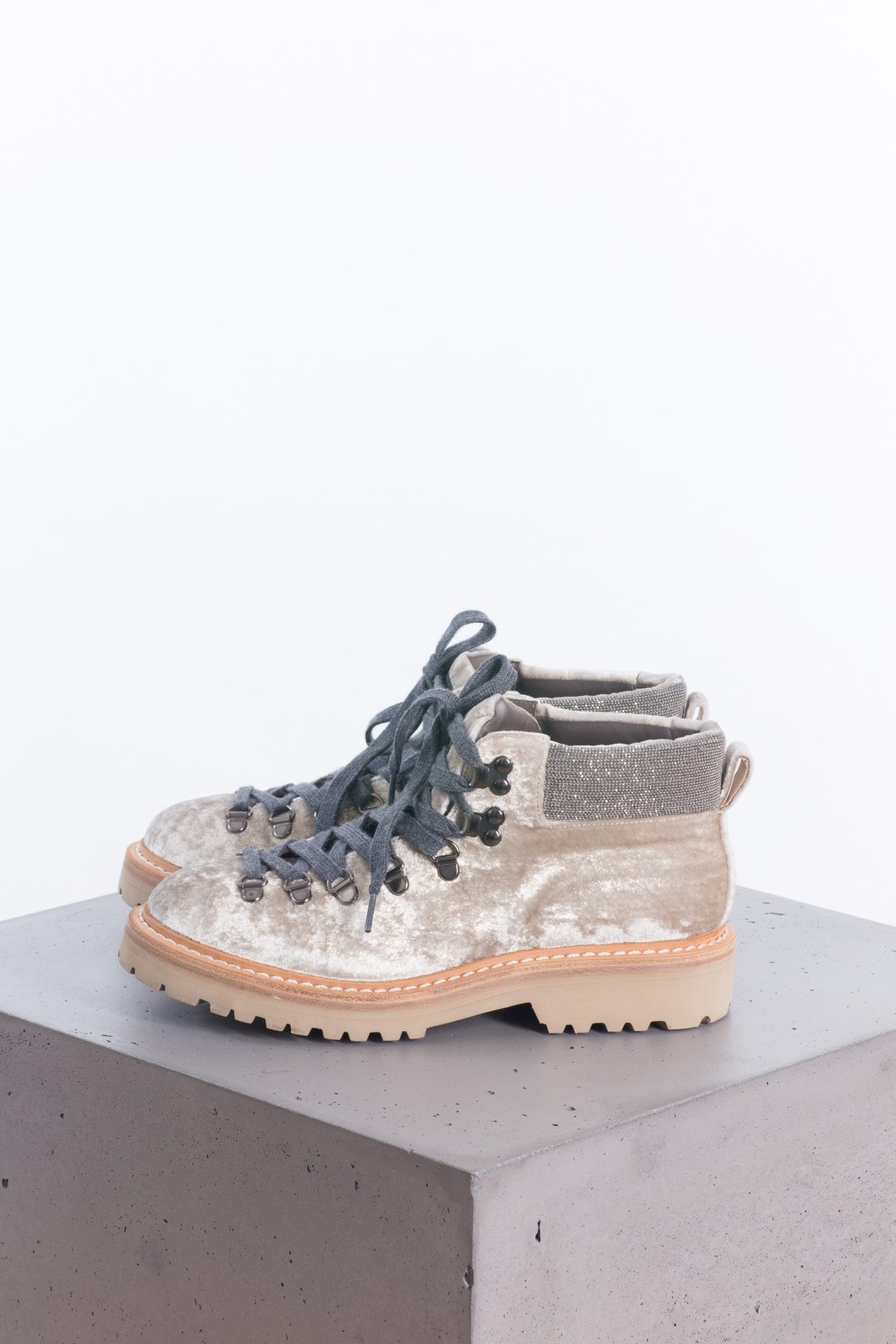 Brunello Cucinelli Velvet ankle boots