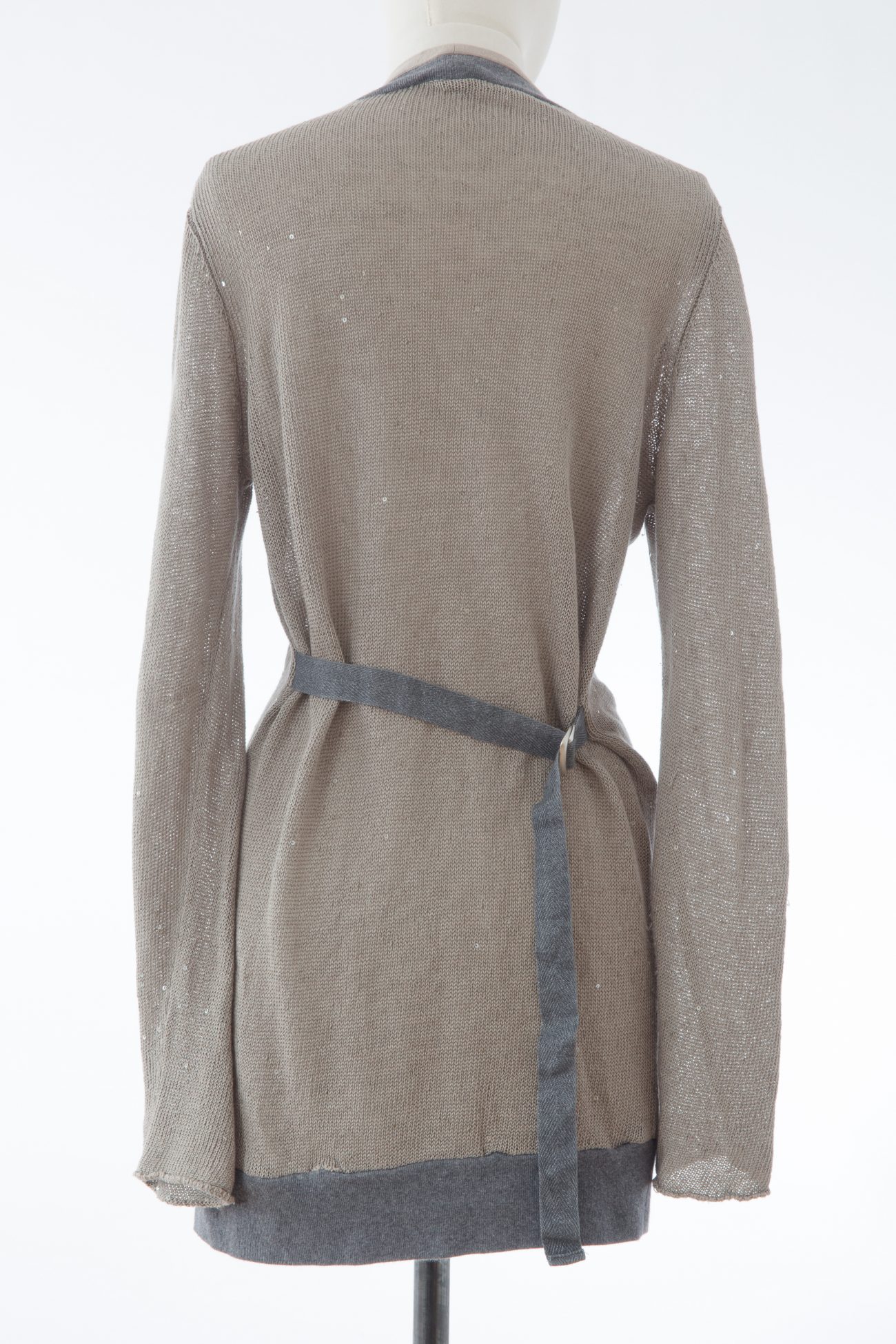 Brunello Cucinelli sequin-embellished linen and silk-blend cardigan