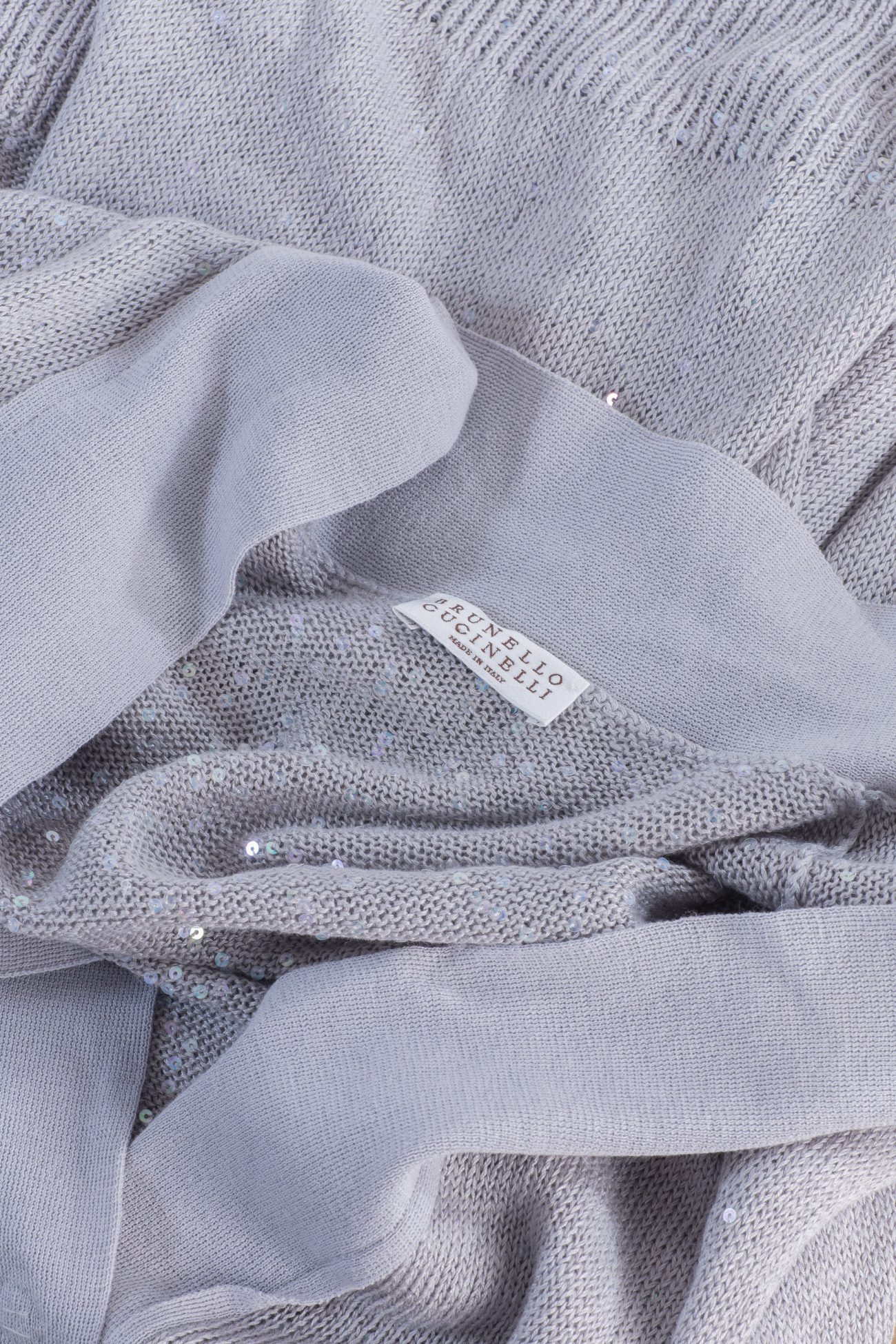 Brunello Cucinelli sequin-embellished linen and silk blend cardigan