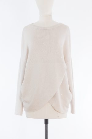 Brunello Cucinelli Cashmere and silk sequin embellished sweater