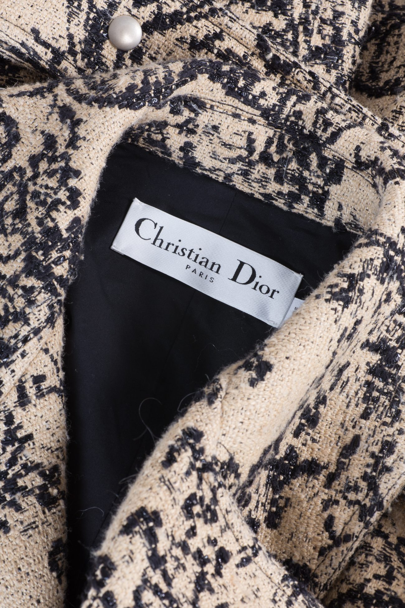 Dior Hazelnut Toile de Jouy gabardine coat