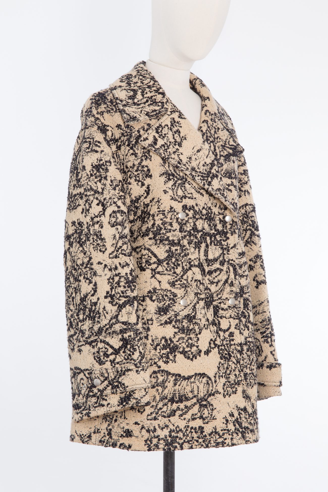 Dior Hazelnut Toile de Jouy gabardine coat