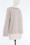 Brunello Cucinelli bead-embellished cotton sweatshirt