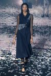 Dior Silk ottoman belted long dress-vest