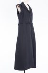 Dior Silk ottoman belted long dress-vest