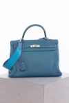 Hermes Kelly Retourne 35 Togo in Cobalt Blue