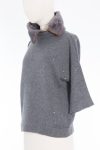 Brunello Cucinelli sweater with shearling collar