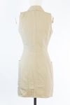 Balmain linen mini dress, beige, FR36