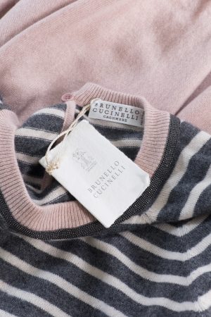 Brunello Cucinelli, Sweater, cashmere, pink-black, M