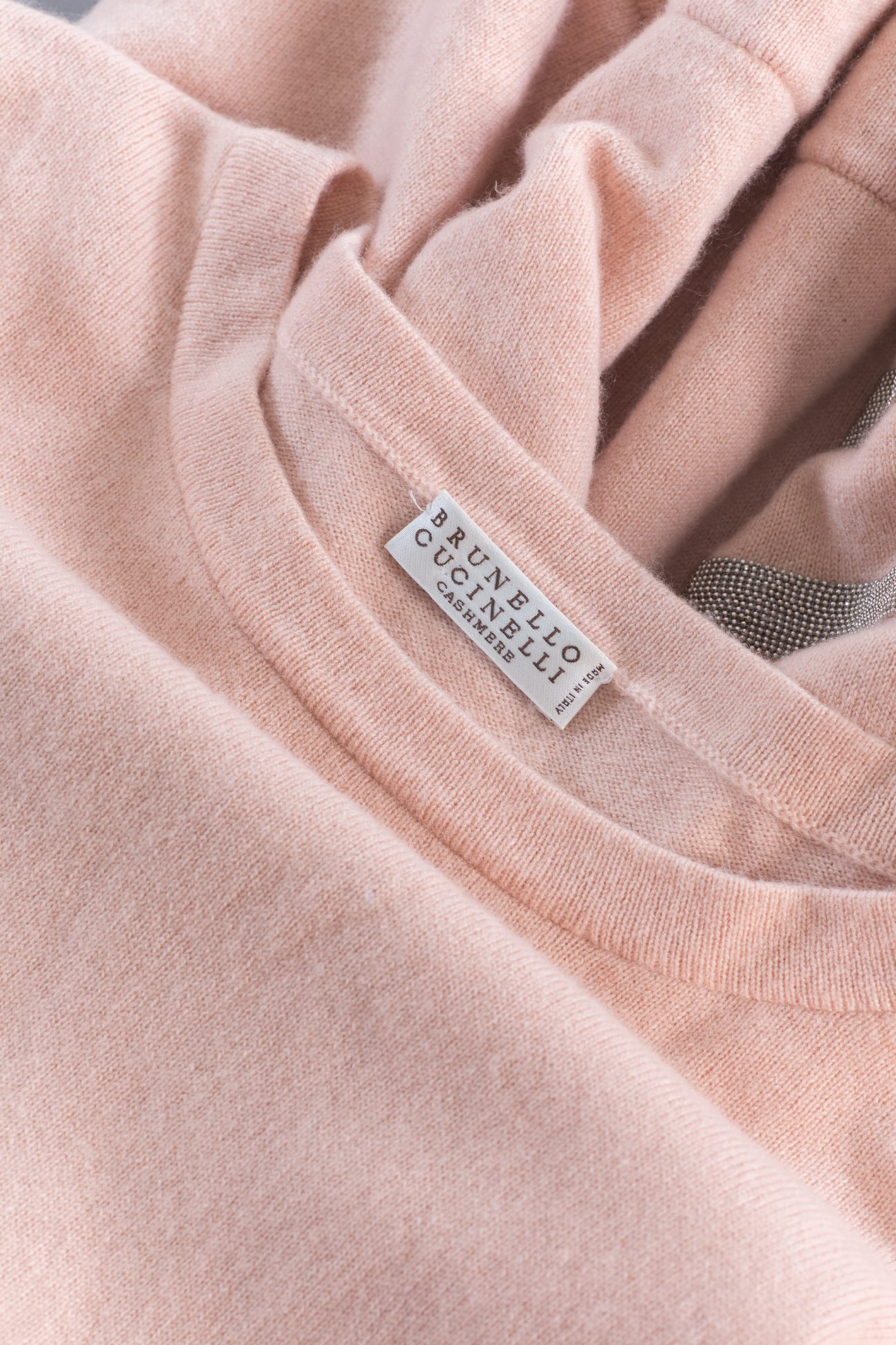 Brunello Cucinelli, sweater, cashmere, L , pale pink