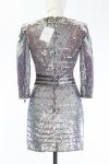 Balmain Embellished/Embroidered dress, silver, FR36