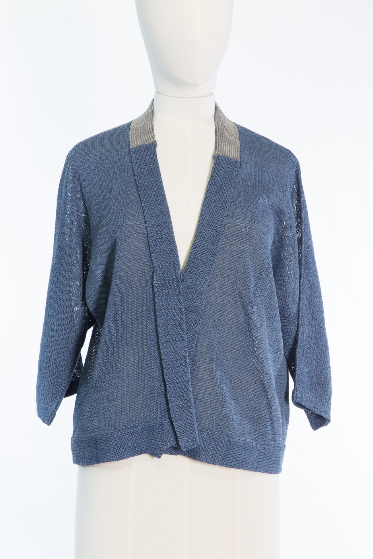 Brunello Cucinelli cardigan, cotton, blue marine, L