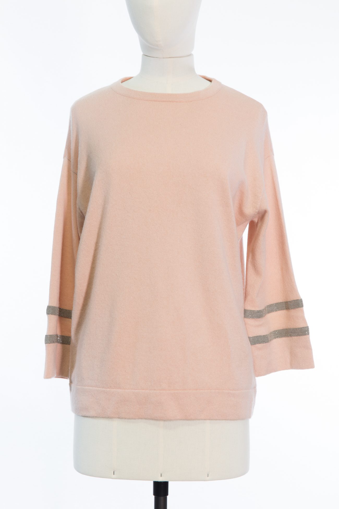 Brunello Cucinelli, sweater, cashmere, L , pale pink