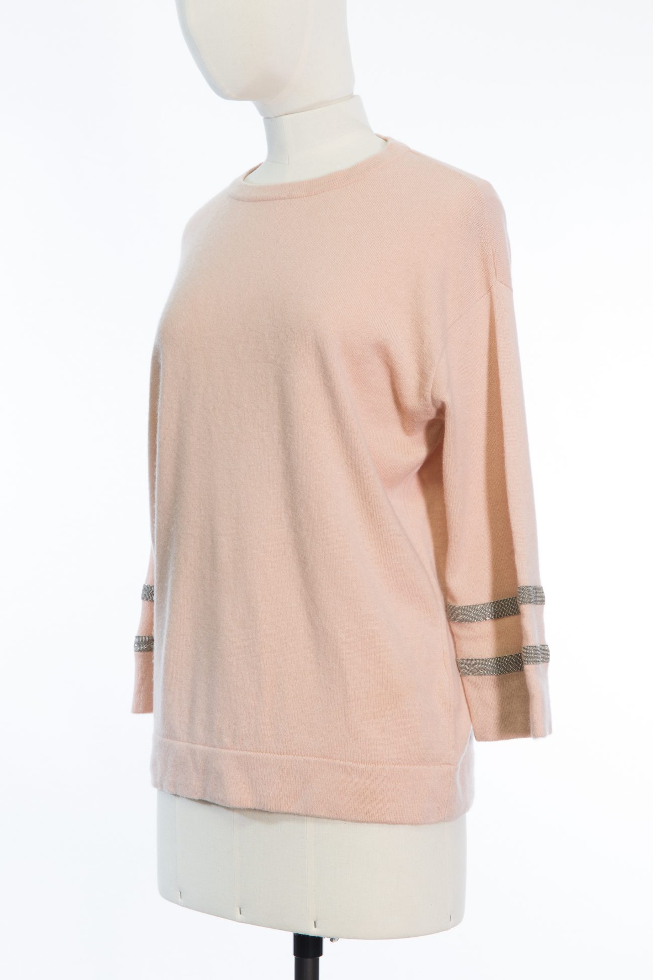 Brunello Cucinelli, sweater, cashmere, L , pale pink
