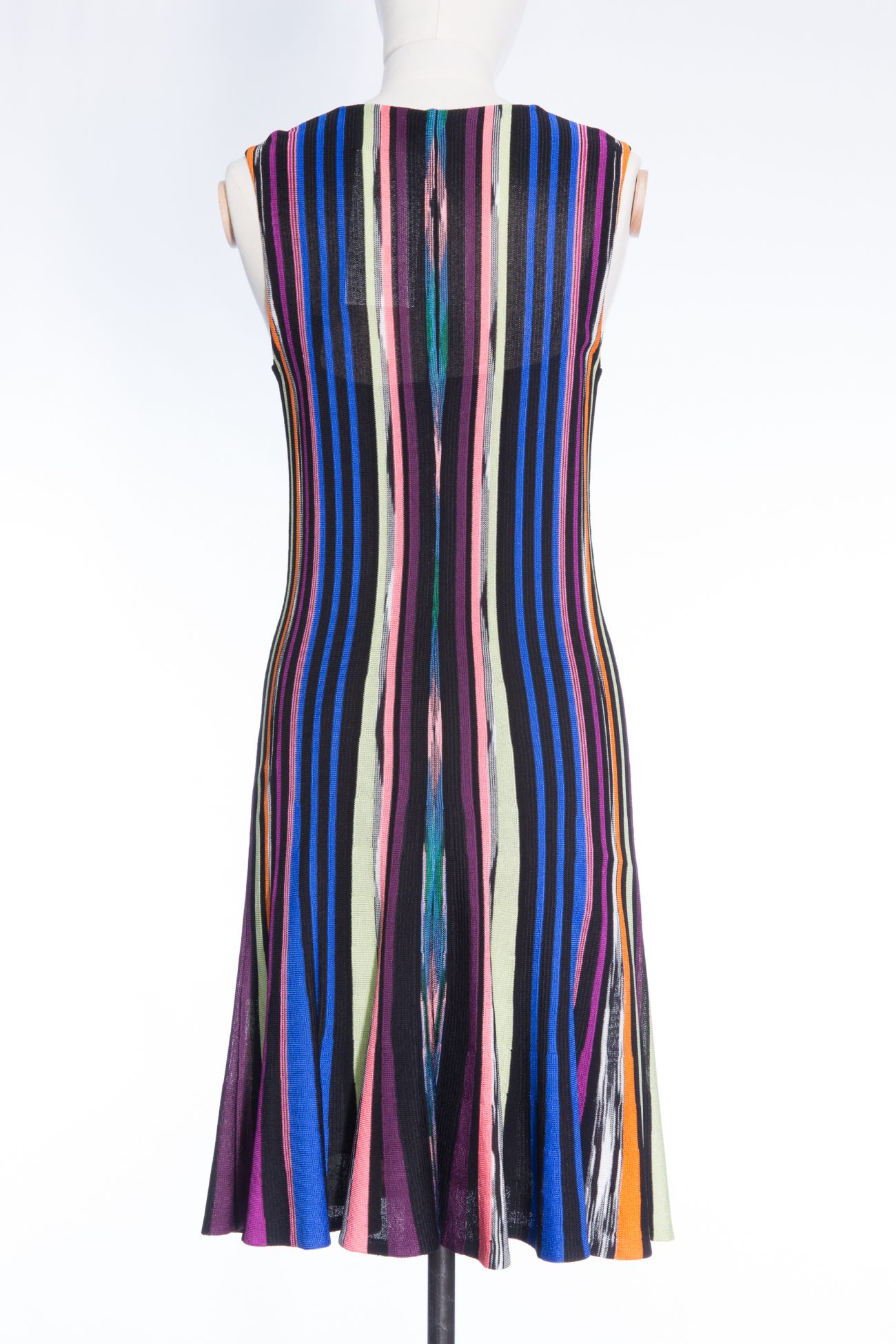 Missoni Striped-knit mid length dress