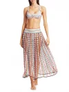 Missoni Multicolor Crochet-Knit Midi Skirt