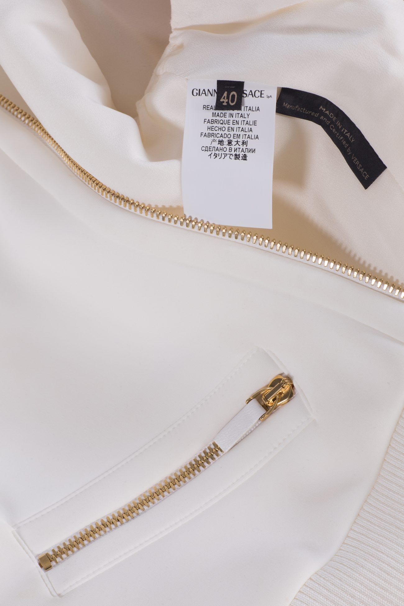 Versace ivory dress and jacket, IT40