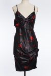 Alexander Wang Rose printed slip dress in black