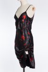 Alexander Wang Rose printed slip dress in black